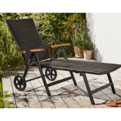 LIVARNO home Rollliege »Valencia«, 6-fach verstellbar, braun - B-Ware