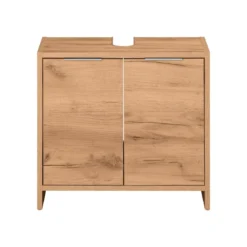 LIVARNO home Waschbeckenunterschrank Verona, in Eiche Wotan - B-Ware sehr gut