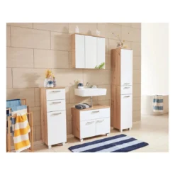 LIVARNO home Waschbeckenunterschrank »Palermo«, mit Siphonausschnitt - B-Ware neuwertig