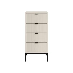 LIVARNO® Kommode, mit Lamellen-Optik, sandbeige - B-Ware