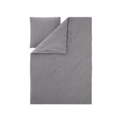 LIVARNO® Luxus Satin Bettwäsche, 135 x 200 cm, grau - B-Ware sehr gut
