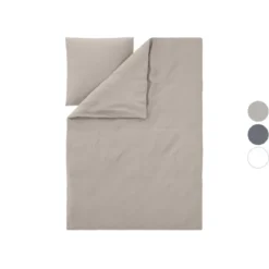 LIVARNO® Mikrofaser-Washed-Bettwäsche, 155 x 220 cm - B-Ware