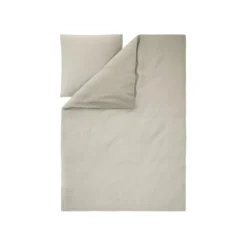 LIVARNO® Musselin-Bettwäsche, 135 x 200 cm, beige - B-Ware neuwertig