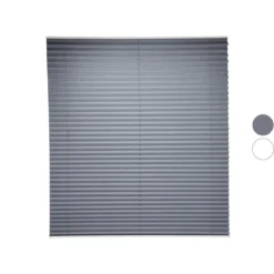 LIVARNO® Plissee Rollo, für Fenster, Montage ohne Bohren, 100 x 130 cm - B-Ware