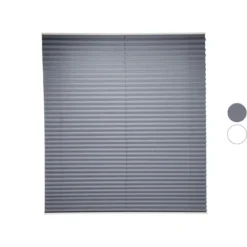 LIVARNO® Plissee Rollo für Fenster, 60 x 130 cm, Montage ohne Bohren - B-Ware