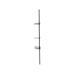 LIVARNO® Teleskop-Badregal, schwarz - B-Ware