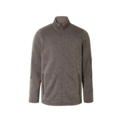 LIVERGY® Herren Jacke aus weichem, wärmendem Fleece (Braun, S(44/46)) - B-Ware neuwertig