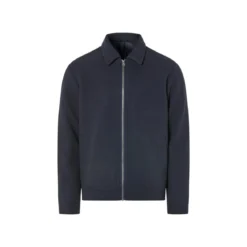 LIVERGY® Herren Jacke mit Kentkragen, in Wolloptik (Marine, S(44/46)) - B-Ware neuwertig