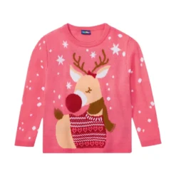 lupilu® Kleinkinder Mädchen Pullover mit niedlichem Weihnachtsmotiv - B-Ware