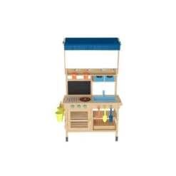 LUPILU® Matschküche Holz mit Dach - B-Ware neuwertig