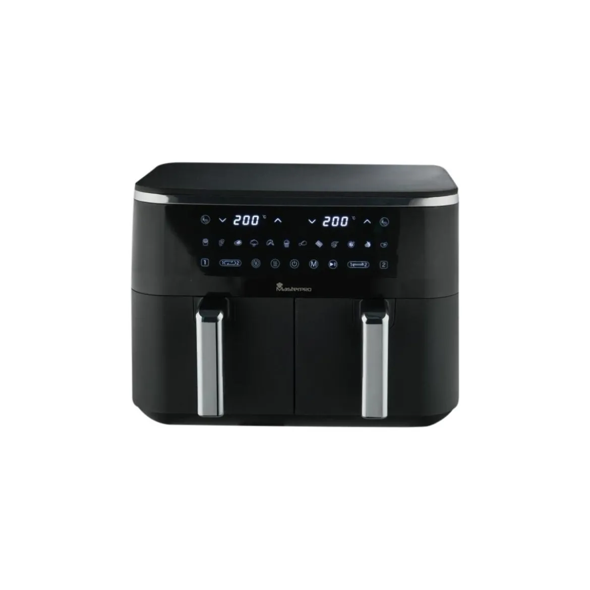 Masterpro Doppelkorb-Heißluftfritteuse BGMP-954, 9 l, schwarz - B-Ware