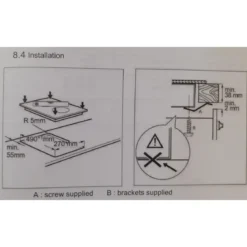 MODERNA Domino Ceranfeld mit 2 Kochfelder MTCD031Z01, schwarz - B-Ware sehr gut