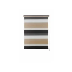 mydeco Doppelrollo »Just Triple«, Klemmfix, blickdicht und halbtransparent, ab 60 x 160 cm (cappuccino / mocca, 120 x 160 cm) - B-Ware neuwertig
