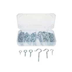 PARKSIDE® Haken-und-Ösen- / Schrumpfschlauch- / Blindnieten- / Dichtungsring- / Schlauchklemmen- / Flügelkopf-Schlauchklemmen-Sort (Haken/Ösensort. 151tlg.) - B-Ware sehr gut