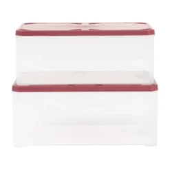 PARKSIDE® Kleinteilebox L, 2er-Set, mit separatem Deckel - B-Ware neuwertig