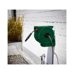 PARKSIDE® Wand-Schlauchaufroller, 25 m, grün - B-Ware gut