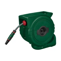 PARKSIDE® Wand-Schlauchaufroller, 25 m, grün - B-Ware gut