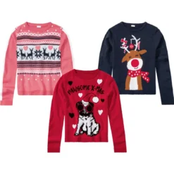 pepperts Kinder Mädchen Pullover mit niedlichem Weihnachtsmotiv - B-Ware