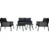Quadrato Outdoor Loungeset »Textilen«, 5-teilig, aus witterungsbeständigen Material - B-Ware