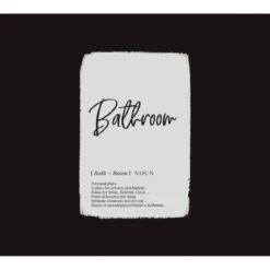 queence Metallschild Bathroom - B-Ware neuwertig