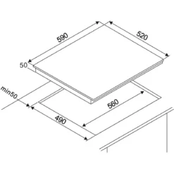 respekta KM5500-28 Glaskeramikkochfeld, 60 cm - B-Ware neuwertig