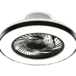 Ribelli Deckenventilator mit integrierter LED-Beleuchtung, Ø 50 cm, schwarz - B-Ware neuwertig