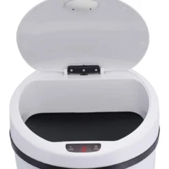 Ribelli Edelstahl Mülleimer - Abfalleimer mit Sensor - automatisches Öffnen und Schließen 60L weiß - B-Ware Transportschaden Kosmetisch