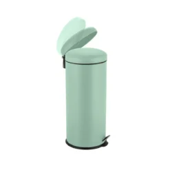 Ribelli Edelstahl-Treteimer, rund, 30 L, mint - B-Ware neuwertig