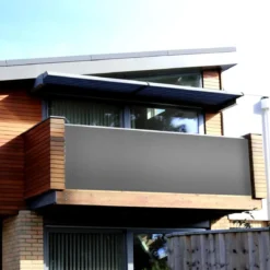 Ribelli Sichtschutzmatte, aus PVC, 120 x 400 cm, anthrazit - B-Ware neuwertig