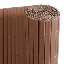 Ribelli Sichtschutzmatte, aus PVC, 160 x 500 cm, braun - B-Ware neuwertig
