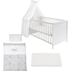 roba Kinderbettset Dream Big, 70 x 140 cm, weiß - B-Ware neuwertig