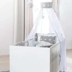 roba Kombi-Kinderbett Julia, 70 x 140 cm, weiß/Eiche - B-Ware neuwertig
