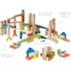 roba Kugelbahn, Kinderspielzeug, 20 Glasmurmeln, 80 Bausteinen, ab 3 Jahren, aus Holz - B-Ware neuwertig