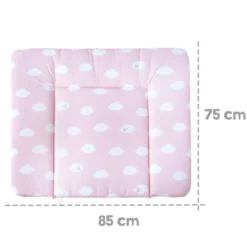 roba Wickelauflage 'Kleine Wolke rosa', ca. 85 x 75 cm - B-Ware neuwertig