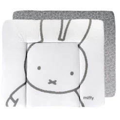roba Wickelauflage Miffy, 85 x 75 cm, weiß/grau - B-Ware neuwertig