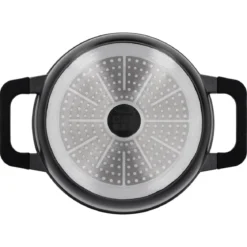 SILVERCREST® Aluguss-Kochtopf, Ø 24 cm, schwarz - B-Ware neuwertig