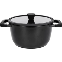 SILVERCREST® Aluguss-Kochtopf, Ø 24 cm, schwarz - B-Ware neuwertig