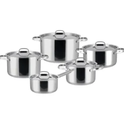 SILVERCREST® Edelstahl-Topf-Set, 10-teilig - B-Ware
