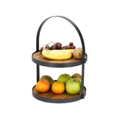 SILVERCREST® Etagere mit Akazienholz (Etagere Rund) - B-Ware sehr gut