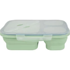 SILVERCREST® Faltbare Frischhaltedosen / Lunchbox, aus hitzebeständigem Silikon - B-Ware