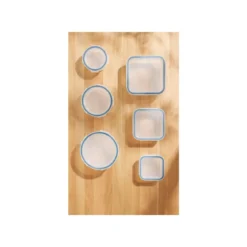 SILVERCREST® Frischhaltedosen-Set, 6-teilig (quadratisch & rund) - B-Ware sehr gut