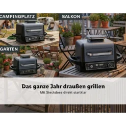 SILVERCREST® Grill und Smoker, elektrisch - B-Ware neuwertig