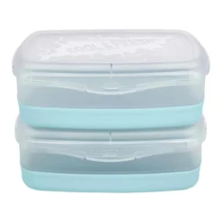 SILVERCREST® Kühl-Lunchboxen/ Kühl-Partycontainer/ Kühl-Tortenglocke (Kühl-2er Set) - B-Ware sehr gut