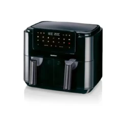 SILVERCREST® KITCHEN TOOLS Doppelzonen Heißtluftfritteuse »A1 SHLFDD 2400«, 2200–2600 W - B-Ware sehr gut