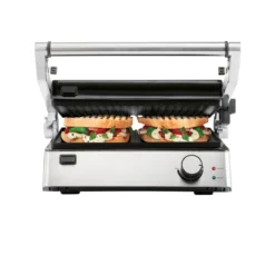 SILVERCREST® KITCHEN TOOLS Kontaktgrill SKGE 2000 D3, 180° aufklappbar - B-Ware