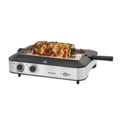 SILVERCREST® KITCHEN TOOLS Multifunktionsgrill SMEG 1600 A1, mit Kebabfunktion - B-Ware neuwertig