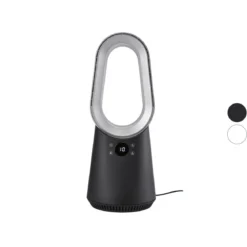 SILVERCREST® Mini-Ventilator SRV 24 A1, rotorlos, mit LED-Display - B-Ware