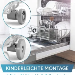 Spülmaschinen Rollen Set (2x8 stück) für Unterkorb und Oberkorb von Plemont. - B-Ware sehr gut