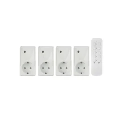 TRONIC® 5-teiliges Funkschaltset, für Innenbereich, weiß - B-Ware neuwertig