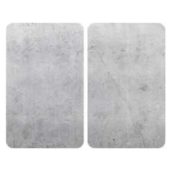 Wenko Herdabdeckplatte »Universal«, 2-teilig, für alle Herdarten, aus gehärtetem Glas (Beton) - B-Ware neuwertig